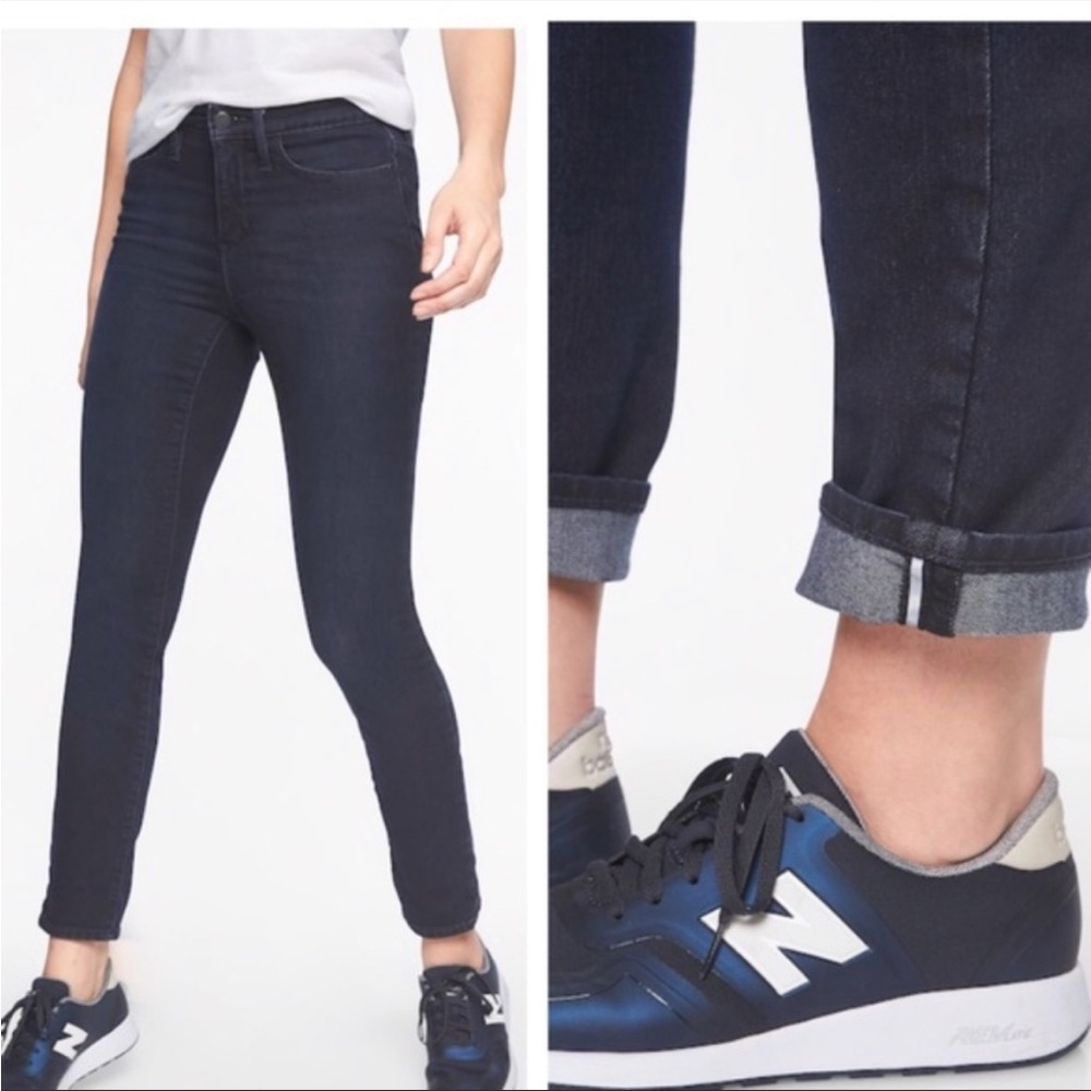 Athleta Sculptek Skinny Jean Dark Wash Jeans